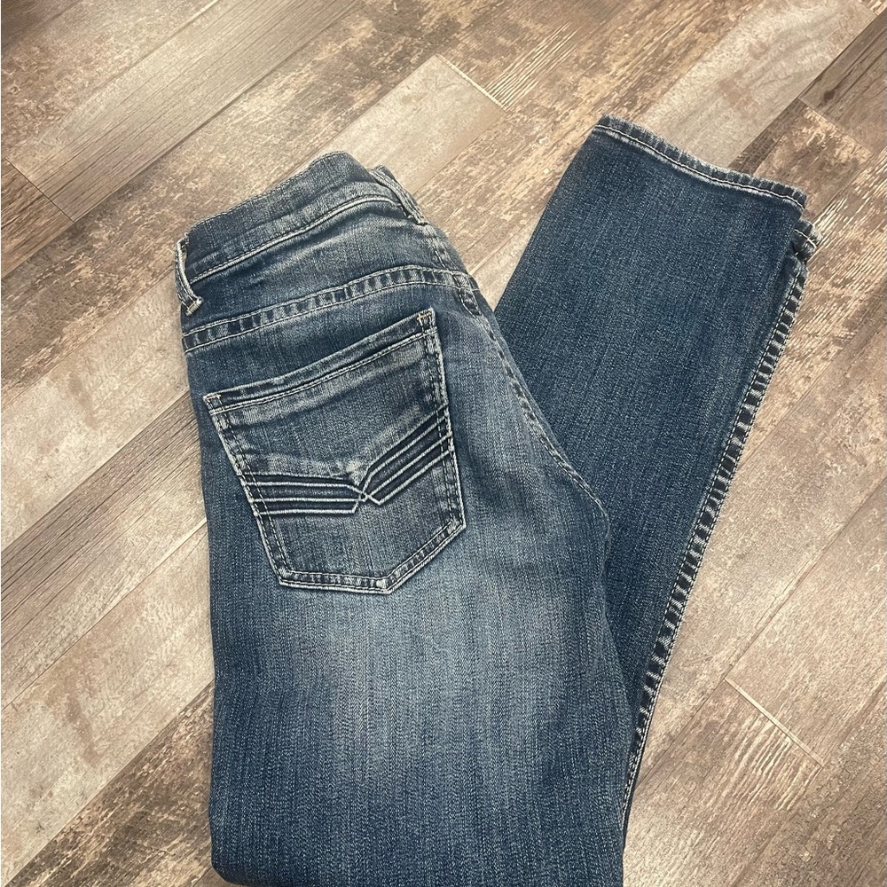 BKE Straight Leg Jeans in Dark Blue